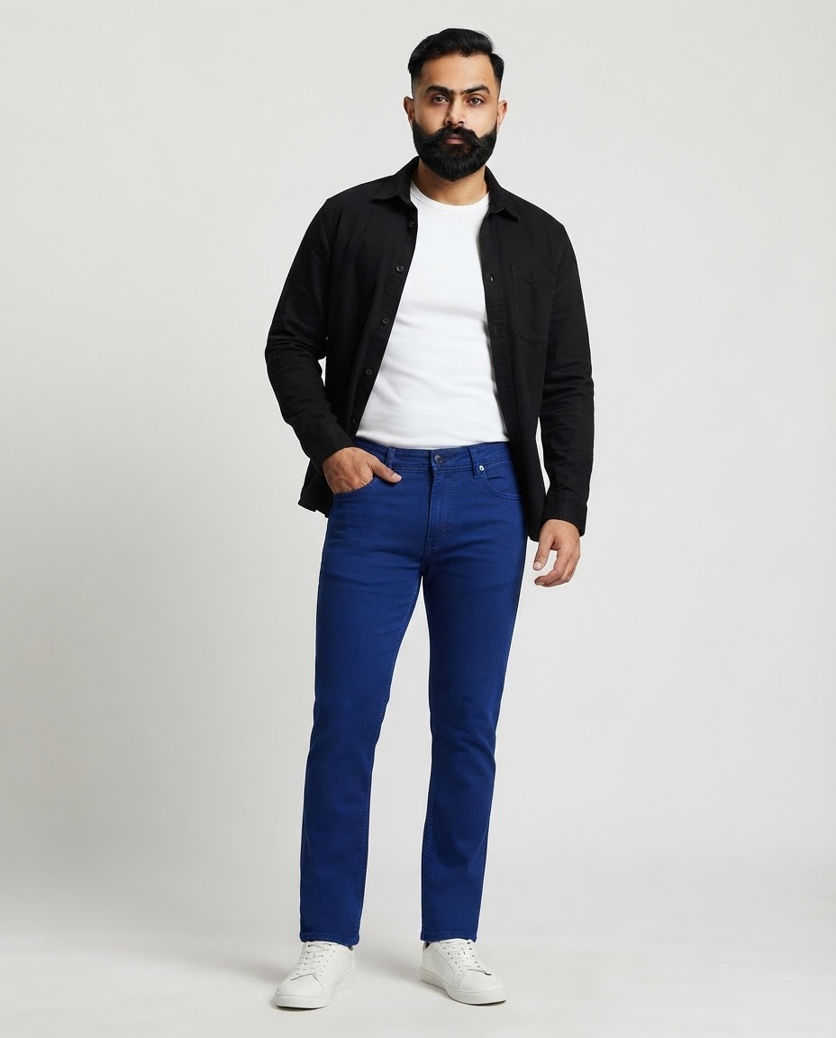Alamdaar Rajput men's denim style