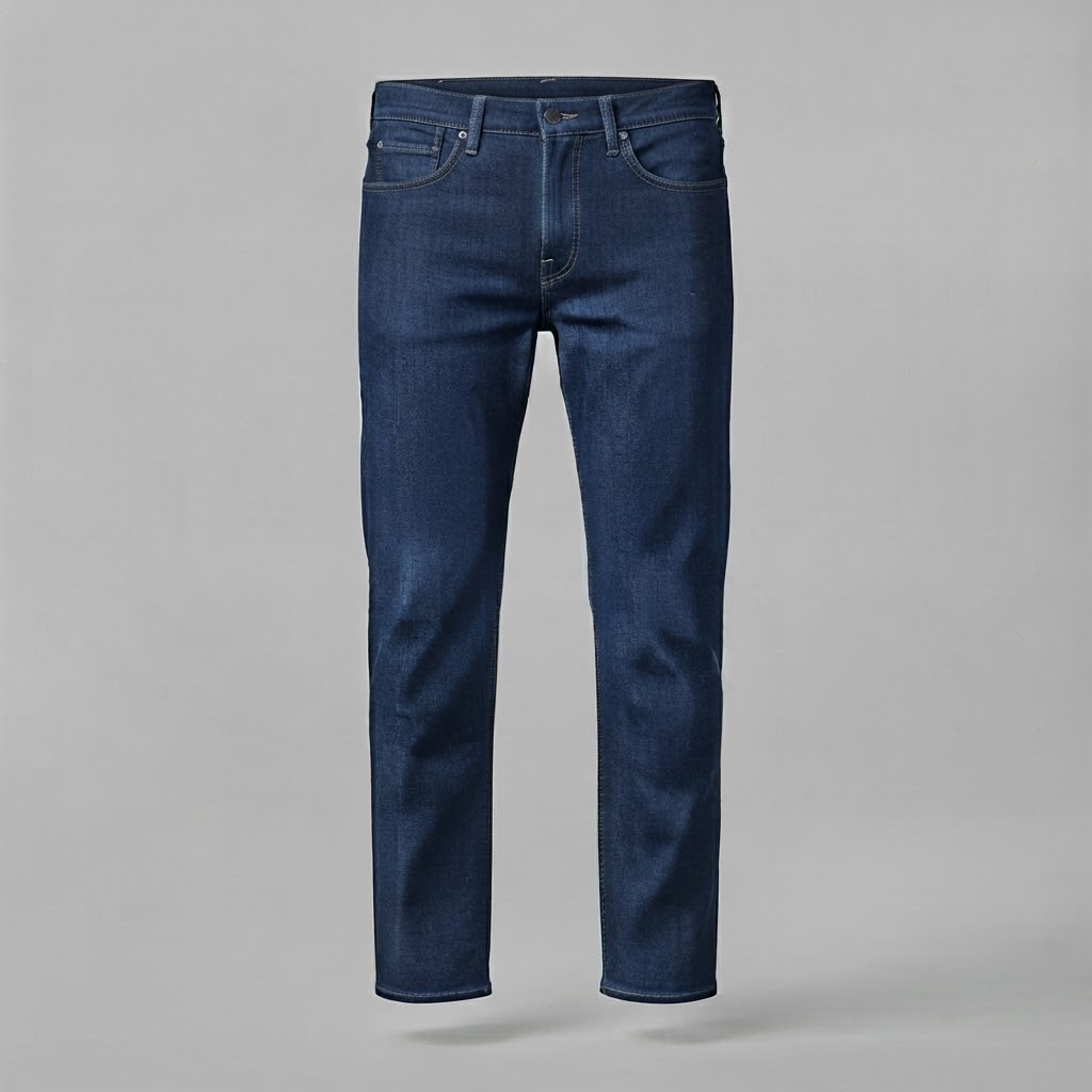 Deep Indigo Blue Men's Jeans