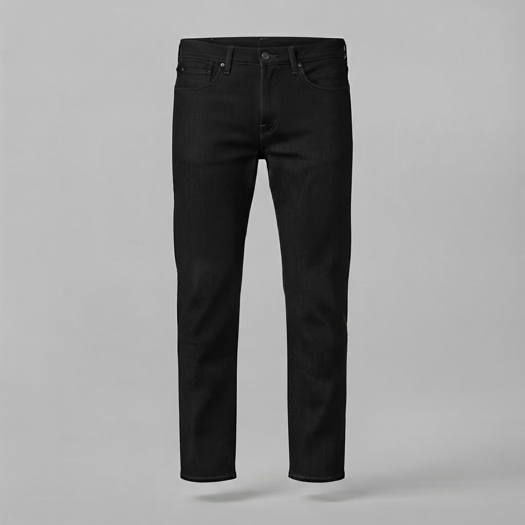 Pure Black Men's Jeans